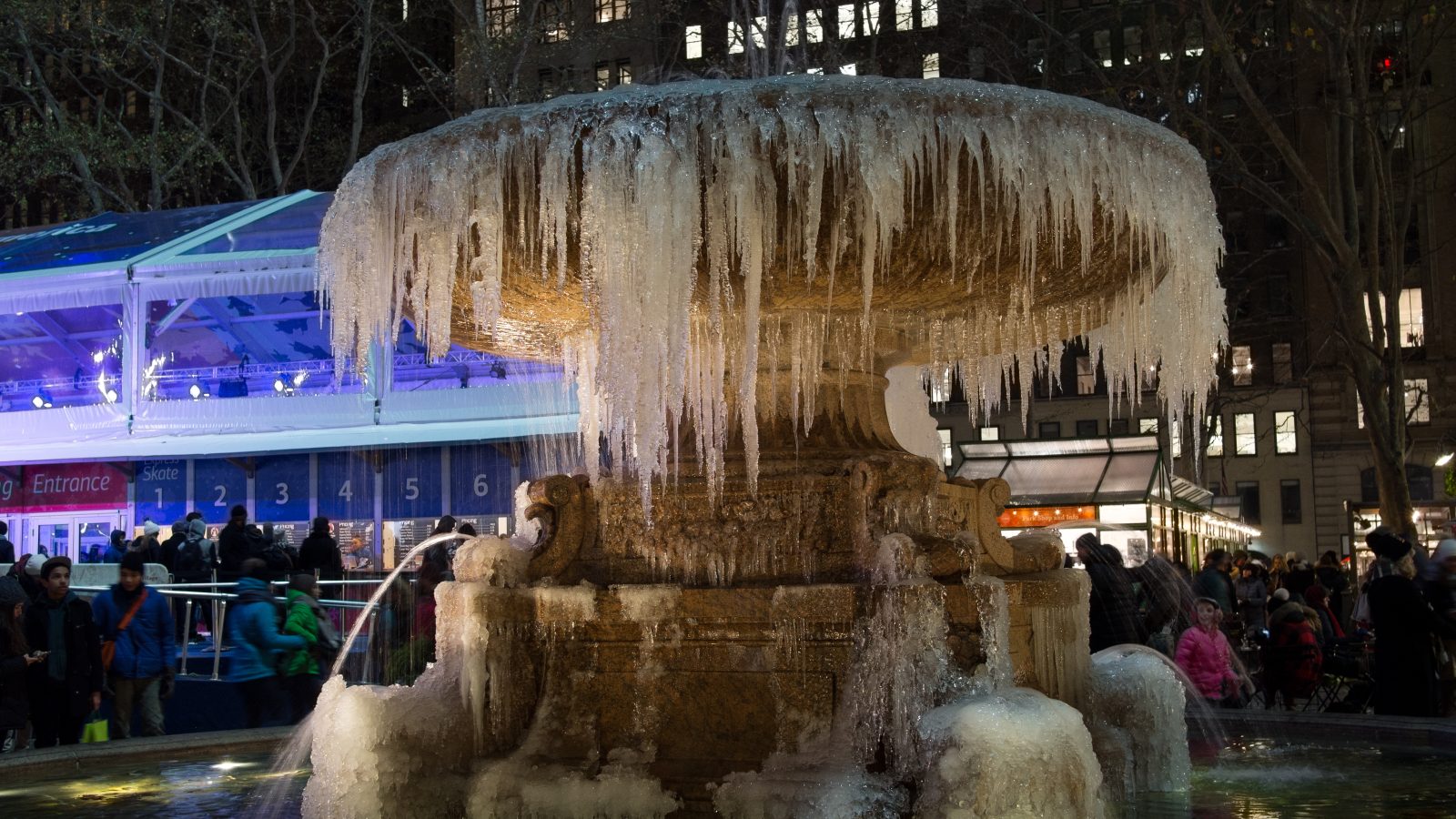 Freeze lines: designing water features for four seasons